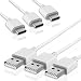 Produktbild mtb more energy [3 Stück Multipack ] USB-C Daten- / Ladekabel für Smartphones von Huawei, HTC, ZTE, Vernee und mehr - kompatible Modelle Siehe Liste | Länge: 2 Meter | Weiß