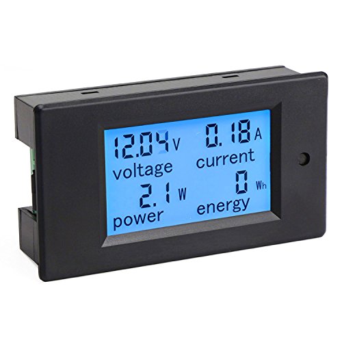 DROK® Digital-Multimeter DC 6.5-100V 100A Spannung Stromstärke Leistung-Energie-Messinstrument DC Volt Amp Testing Messgerät Monitor LCD blauer Hintergrundbeleuchtung Digitalanzeige mit 100A / 75mV Shunt extern - 2