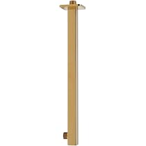 Deckenduscharm Aus Gebürstetem Gold-Edelstahl – Wandmontiert, Einteilig, Für Höhere Duschköpfe