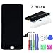 Produktbild HTECHY Kompatible with iPhone 7 Display Ersatz Set Schwarz,eine illustrierten Reparaturanleitung & Komplettes Kostenlose Werkzeug-Einfache Installation für Do-It-Yourself