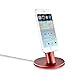 Produktbild Aluminum Mount Desktop Stand Dock Station für iPhone 7 7plus 6s 6 6 plus 5s 5 5cAluxury Series Red by POWERILLEX (kein Kabel in)