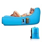 Tamaño inflable: 260 x 70cm; Dimensiones de los rodamientos: 35 x 22 x 10 cm; Peso: 1,25 kg; Max. Capacidad de peso: 200 kg. El sofá de aire plegado es pequeño y fácil de transportar, y puede llevarlo a cualquier parte. Garantía: 100% de garantía de satisfacción, reembolso gratuito dentro de 24 meses.