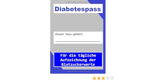 Diabetespass Amazon De W T Bucher