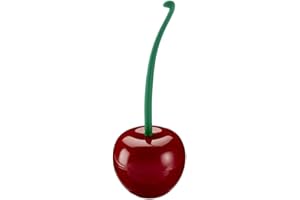 SMILESHINEY Brosse De Toilette en Forme De Cerise - Brosse WC Forme Cerise - Brosse Et Support pour Cuvette De Toilette - Balayette WC, Outil De Nettoyage De Salle De Bain Décoratif