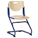 Produktbild Kettler Chair Plus Schreibtischstuhl Kinder – hochwertiger Kinderschreibtischstuhl MADE IN GERMANY – Bürostuhl ergonomisch & höhenverstellbar – Freischwinger, der mitwächst – Buche & blau
