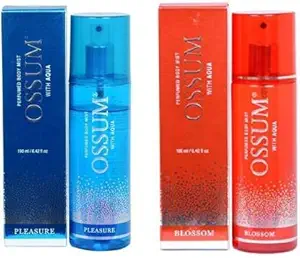 OSSUM pleasure+blossom Deodorant Spray - For Men & Women (115 ml, Pack of 2)
