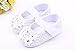Itaar Baby Girl Newborn Magic Tape Prewalker Antislip Flats Flower Sneaker Crib Shoes