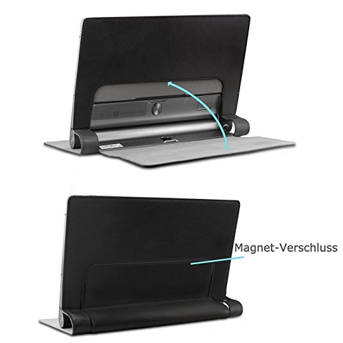 Lenovo Yoga Tab 3 Plus/ Lenovo Yoga Tablet 3 10 Pro Hülle Case, Infiland Slim Fit Folio PU-lederne dünne Kunstleder Schutzhülle Cover Tasche für Lenovo Yoga Tab 3 Plus 25,65cm (10,1 Zoll IPS) Convertible Media Tablet/Lenovo YOGA Tablet 3 10 Pro 25,6 cm (10,1 Zoll QHD IPS) Tablet (Not für Lenovo Yoga Tab 3 10) (Große Augen) - 7