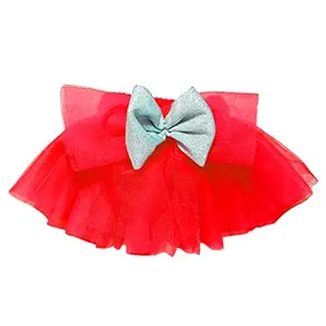 Myartbucket Pet Tutu net Skirt for Dogs Cats Puppy Decorative Cute Multipurpose Creative Party Dog Skirt Tutu net Skirt(Red) (Medium)