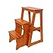 Produktbild Klappleiter 3-stufiger Trittleiter Holz Faltbare Bettstufen für Hochbetten für Erwachsene Stehregale 300 lb Kapazität
