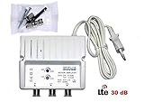  Amplificador DE Antena TV TDT para Interior Rover 30 dB LTE