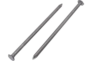 MARCOPOL Confezione da 300 chiodi per edilizia in acciaio al carbonio, 3,0 x 80 mm, testa piatta e rotonda, multiuso, per lavori in legno (300, 3,0 x 80 mm)