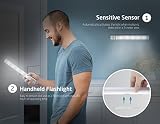 AVANTEK LED Nachtlicht mit Bewegungsmelder, Schrankleuchte mit Magnet, 60 Lumen, 100° drehbar, einstellbarer Sensorkopf, Kaltweiß - 5