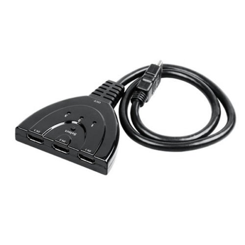 HDMI Switch/Switcher Full HD 1080p 3D HDMI HDCP V1.3 3 Port HDMI Video AV Umschalter 3x IN/ 1x OUT Verteiler mit HDMI Kabel - 3