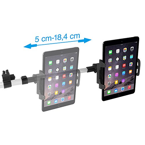 Macally HRMOUNTPRO einstellbare Autokopfstützenhalterung für iPad/Tablet mit einer Breite bis 25,4 cm – Auch kompatibel mit 12,9″ iPad Pro – Aluminium – Zwei Stellungen - 9