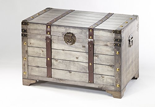 Truhe Truhenschrank Schatzkiste Piratenkiste Schmuckkasten Möbel Antik Geschenk - 2