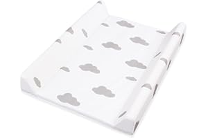 Pinolino 72012-8 Plateau à langer, feuille décor « nuages », gris, 1 unité