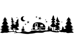 Tixiyu Autocollant automatique universel en vinyle pour voiture, camion, camping-car, caravane (noir)