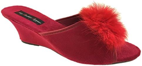 Ladies Wedge Mule Slippers Size 3-8