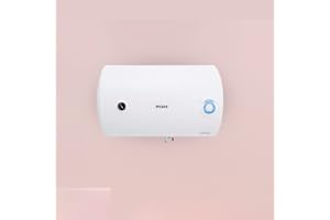 Milano Horizontal Electric Water Heater - (80 Litres) - White Finish | Instant Hot Water Heater For Bathroom | Blue Diamond Inner Tank Wall-Mounted Water Heater System For Shower - (45x76.6x76.6x45)cm