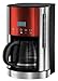 Produktbild Russell Hobbs Jewels Digitale 18626-56 Glas-Kaffeemaschine rubin-rot