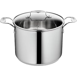 Tefal H8616114 Pro Inox Marmite et Couvercle Inox 22 cm Tous Feux Dont Induction