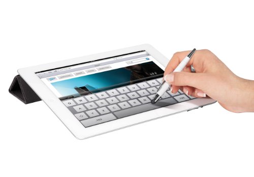 Wedo 26115000 Touchpen Mini 2-in-1 (leitfähiger Eingabestift, 10 cm) weiß - 2