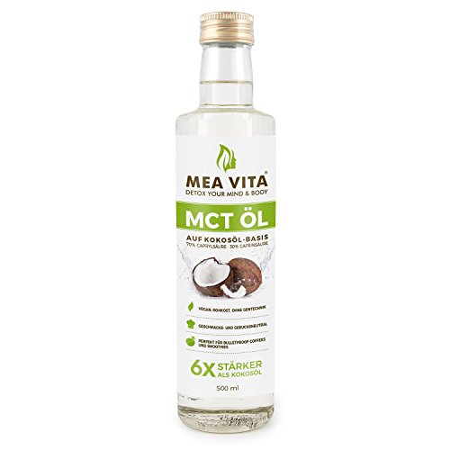 Huile MeaVita MCT, qualité Premium, 1 paquet (1x 500 ml)