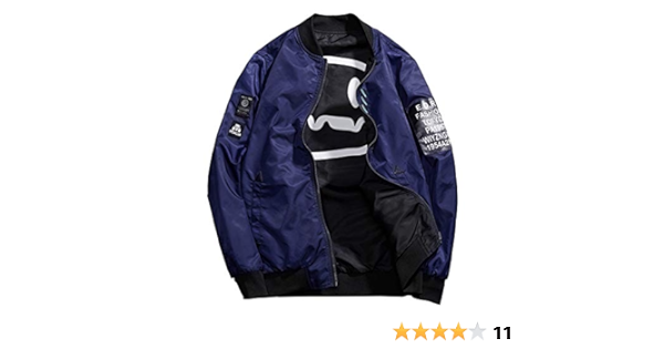 smiley reversible bomber jacket