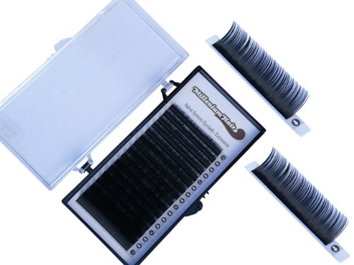 MilleniumHair Silk Lashes - Seidenwimpern - C-Curl - 0,07 mm Stärke - Volumentechnik - gemischte Längen 8-15mm