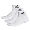 adidas Unisex Lauf/Knöchelsocken 3-Streifen Performance 3 Paar - Weiß (White/Black), 43-46