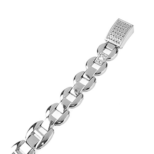 Für Fitbit Alta HR Armband Rosa Schleife® Smart Watch Band Edelstahl Glitter armbänder Wrist Strap Uhrenarmband mit Metallschließe und Schnalle Ersatzarmband Replacement Wristband für Fitbit Alta Fitness Armband - 6