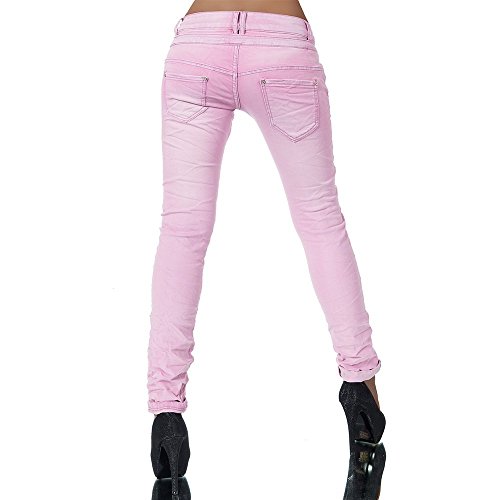 Damen Jeans Hose Boyfriend Damenjeans Harem Baggy Chino Haremshose L368, Größen:36 (S), Farben:Beige - 