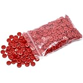100 Round Red Resin 6mm Buttons with 2 Sewing Holes. for Clothes Making ...
