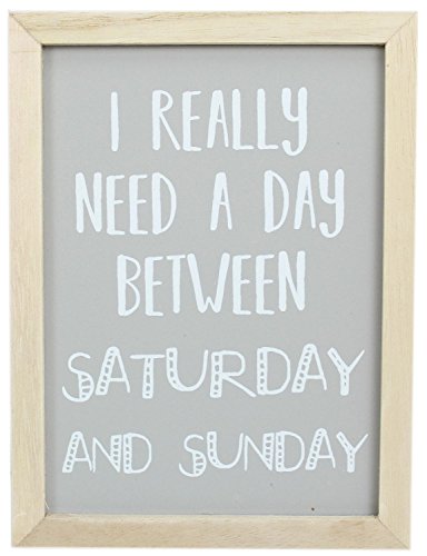 Carousel Home and Gifts Wooden Day Between Framed Plaque Funny Hanging Sign