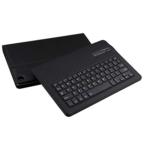 Preisvergleich Produktbild Keyboard holster Zariavo,Lederetui mit abnehmbarer Bluetooth-Tastatur für Huawei MediaPad M5 10.8