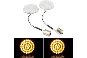 MACHSWON Wskaźniki LED motocykla, 2 szt. przednich i tylnych świateł kierunkowskazów do Harleya