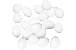 Colcolo 20 pezzi 8 cm di polistirolo modellare uova fatte a mano per bambini