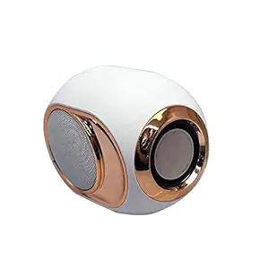 Tooarts TM125 Portable Wireless Mini BT Dual Speaker Player Stereo Bass Soundbox Subwoof Soundbar Audio Players Micro TF Card Support with FM Function (White)