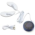 Shinekoo 5Pairs EMS Facial Massager Eye Face Lift Patch Pads for Face Muscle Stimulator 19-Speed Skin Tightening Anti-Wrinkle V-Shaped Face Muscle Stimulator Beauty Device (1pc massger)