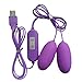 Produktbild WINWINTOM USB Doppel-Springen Eier 20 Frequency Bullet Liebe Eier Vibrator Mini Wired (Lila)