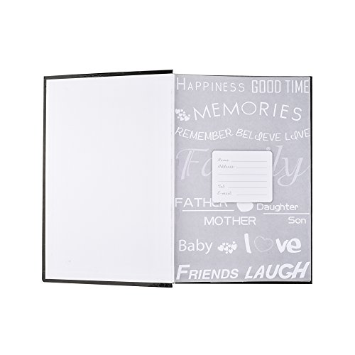 Arpan tama  o grande Vintage mariposa Memo Slip en   lbum de fotos 300  6  x 4  fotos       crema  cart  n  Black Text Design  33 x 5 x 22 cm