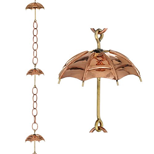 Good Directions 486P-8 Umbrella Rain Chain, Polished Copper (8-1/2-Feet)