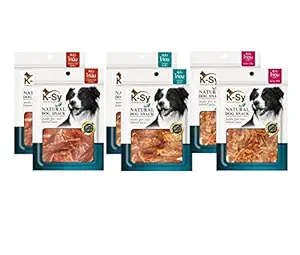 Jerhigh DogsNCats KSY Chicken Jerky Dog Treats Small Packs, Human Grade High Protein Chicken , Free from by-Products & Gluten, Jerky Bite X2 , Chicken Jerky X2 , Soft Chicken Jerky X2 (6 x 50gm)