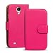 Produktbild Samsung Galaxy S4 Mini Bookstyle Hülle, Conie Mobile PU Leder Schutzhülle Handytasche Bookcase Tasche Premium Klapphülle in Pink