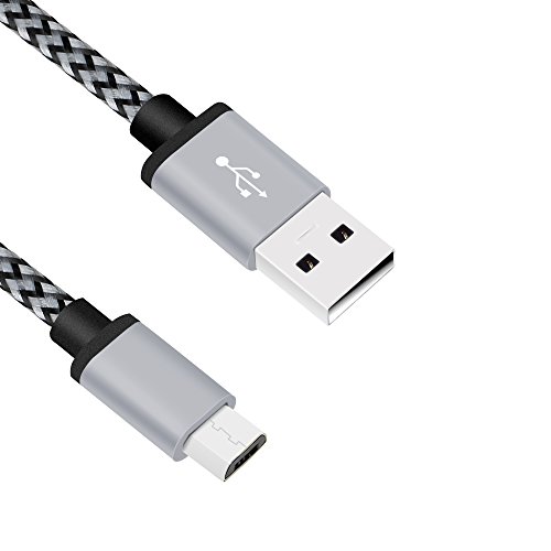 Micro USB Kabel Nylon, BeneStellar (3 Pack) High Speed USB 2.0 A Male auf Micro B Synchronisations und Ladekabel für Android, Samsung, Huawei, HTC, Sony, Nexus, Xiaomi und mehr (Grau 3m) - 5