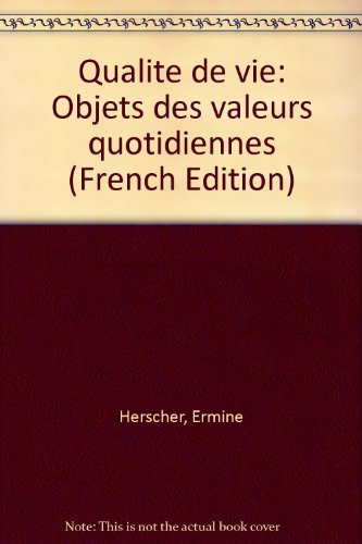 couverture de : Qualit&eacute; de vie