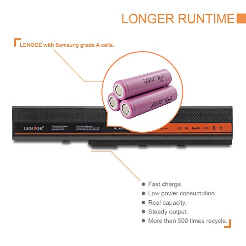 LENOGE Hochleistung Neue Akku Für Asus Ersatz Laptop Batterie K42 / K52 Series K42D, K42DE, K42DQ, K42DR, K42F, K42J, K42JA, K42JB, K42JC, K42JE, K42JK, K42JR, K42JV, K42N (5200mah/6Zells) - 6