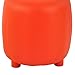 Coavas PU Bounded Leather Round Shape Comfortable Coffee Table Ottoman Footstools Ottoman,orange