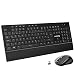 Produktbild VicTsing Updated Version Tastatur Maus Set Kabellos, QWERTZ Deutsches Layout PC Tastatur kabellos, zusätzliche 7 Hotkeys, 2,4 GHz Funkmaus mit USB Empfänger für Laptop, PC,Schwarz